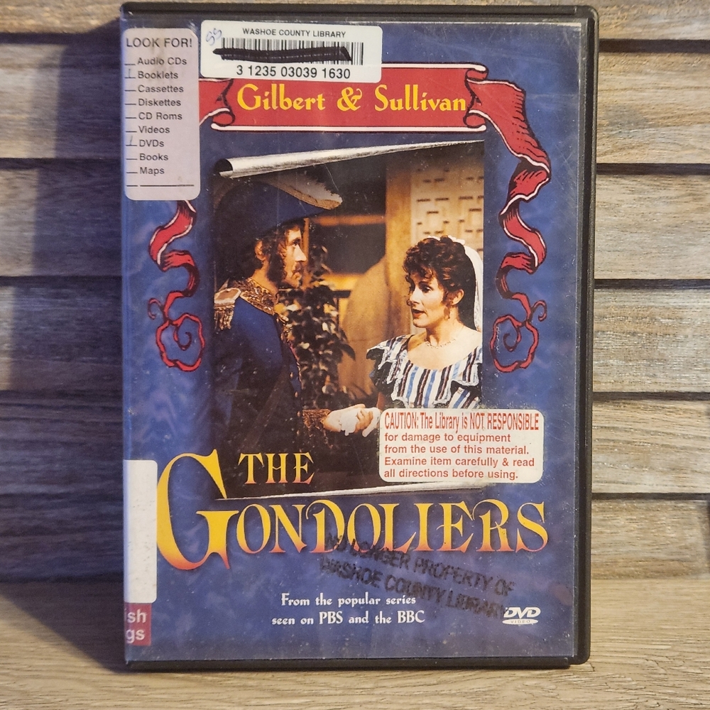 🖤 The Gondoliers DVD Ex Library In Good Condition Movie